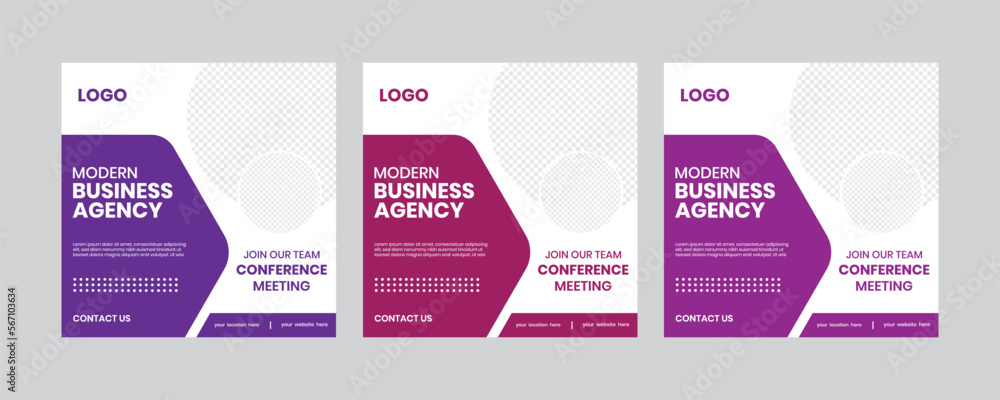 Corporate business minimal social banner, advertising abstract web banner, company promo, offer, photo elements