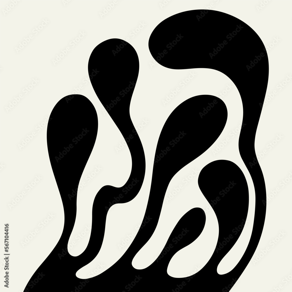 Vector hand drawn minimalistic placard Vector hand drawn minimalistic placard