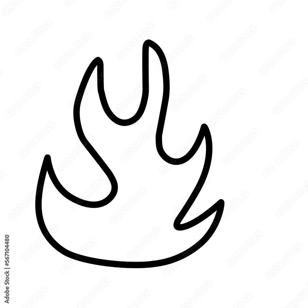 Icon Fire, Flame icon line, fire icon line. Illustration of fire Icon Fire, Flame icon line, fire icon line. Illustration of fire