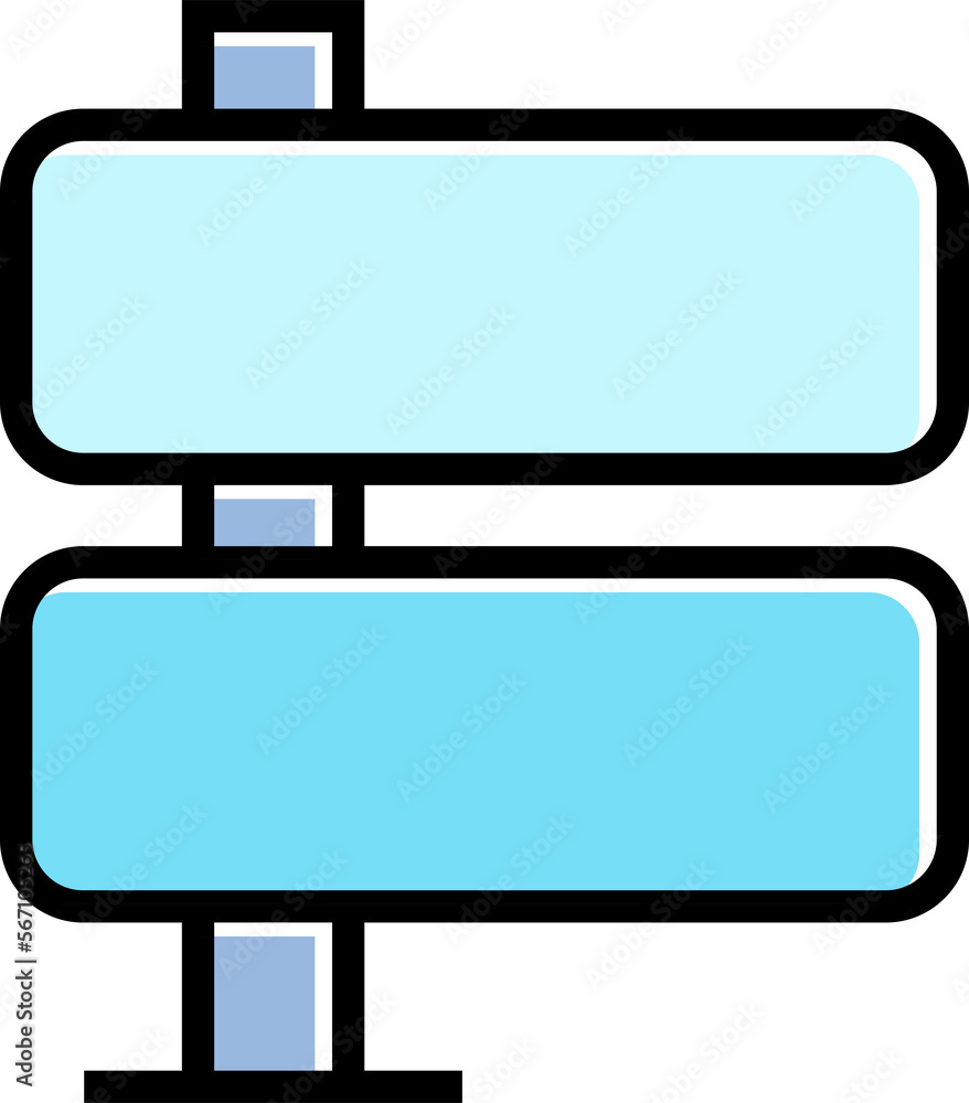 blue street signpost and signage icon blue street signpost and signage icon