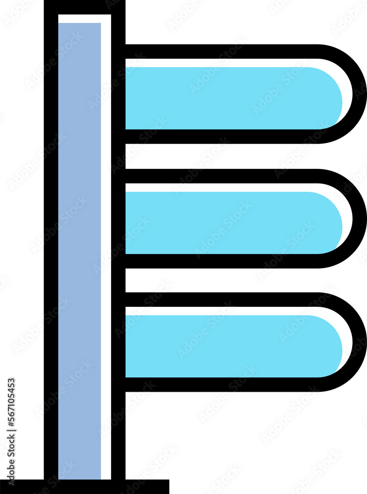 blue street signpost and signage icon blue street signpost and signage icon