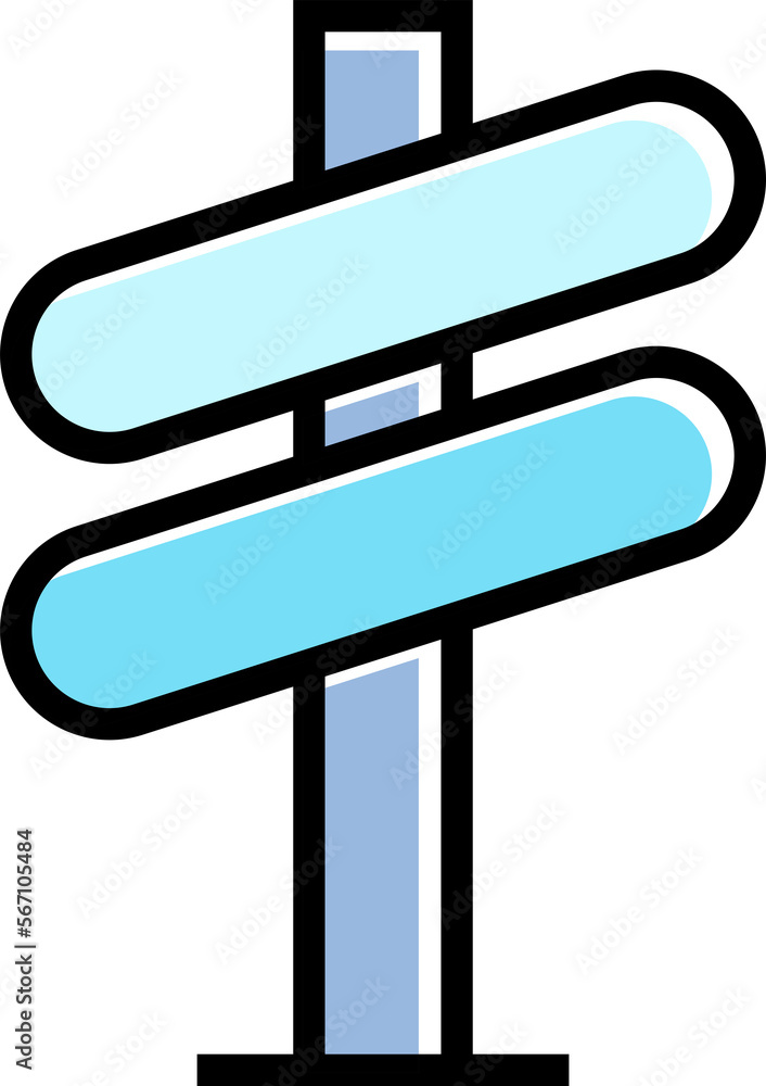 blue street signpost and signage icon blue street signpost and signage icon