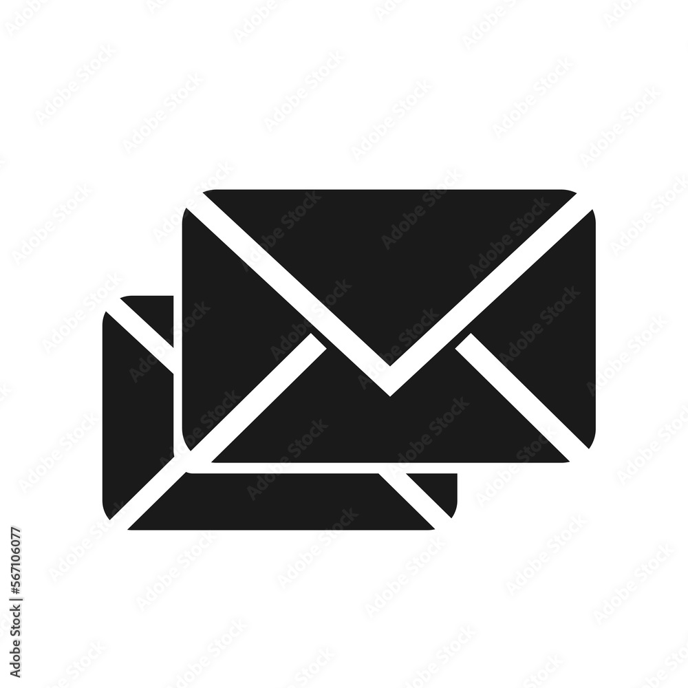 Vector illustration, flat envelope icon design. Vector illustration, flat envelope icon design.