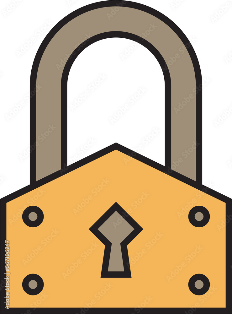 padlock icon illustration