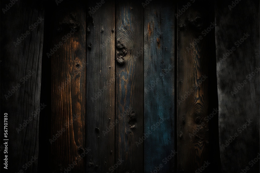 a dark wood wall with a wooden paneling pattern and a wooden door with a metal handle on the left side of the wall, and a wooden paneling on the right side of the wall. generative ai a dark wood wall with a wooden paneling pattern and a wooden door with a metal handle on the left side of the wall, and a wooden paneling on the right side of the wall. generative ai