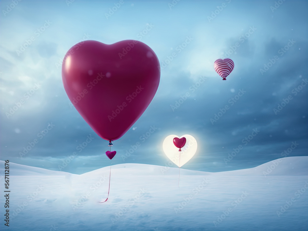 Winter Valentine's Day artwork. Great for banners, cards, posters and more.