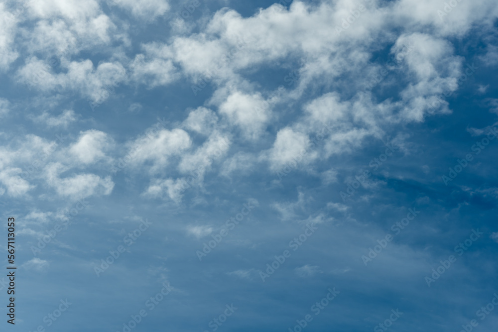 Photo of clouds in blue sky