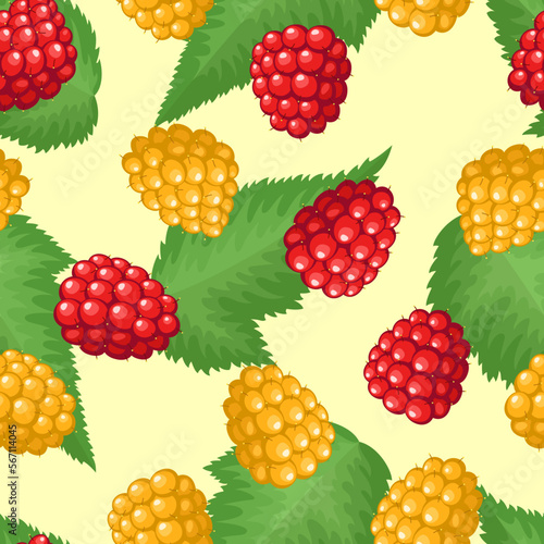 Vector seamless pattern with berries
