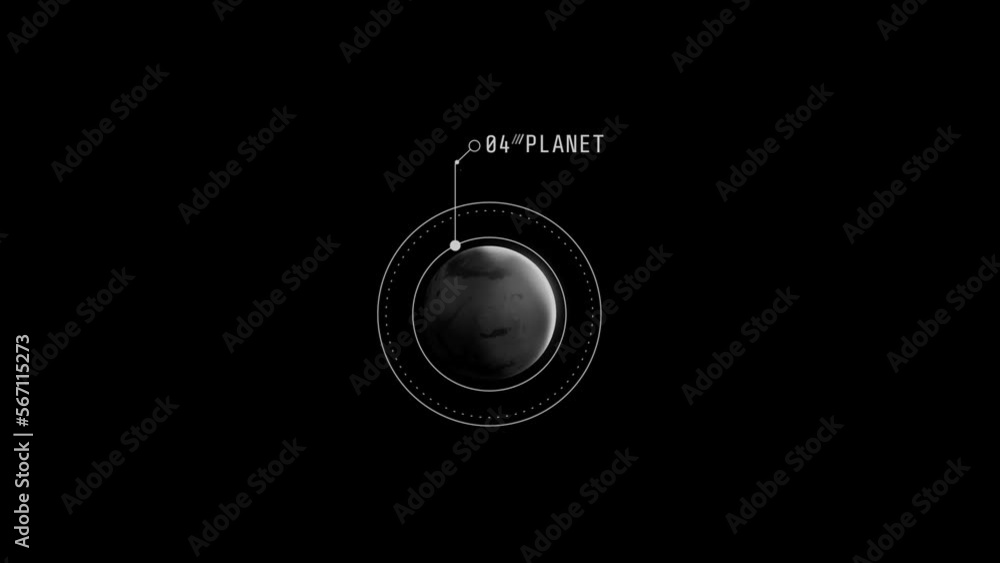 Looped animation of a planet in a circle HUD element. Looped animation of a planet in a circle HUD element.