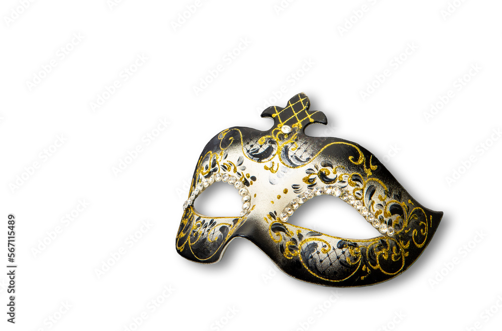 Venetian carnival mask isolated on white background. Venetian carnival mask isolated on white background.