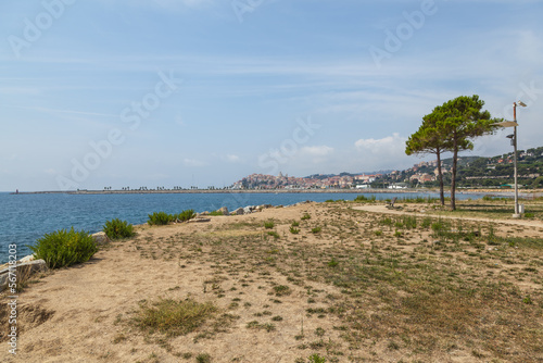 The city of Imperia in Liguria Italia