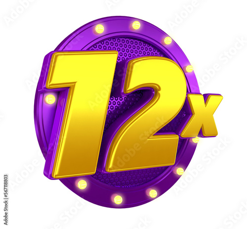 12x twelve times 3D Stamp for compositing photo