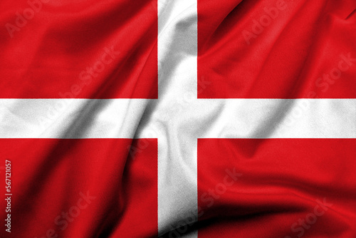3D Flag of the Order of St John satin