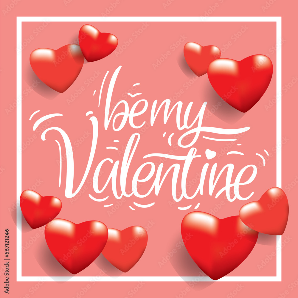 happy valentine frames and background for greeting cards or as photo frames of loved ones