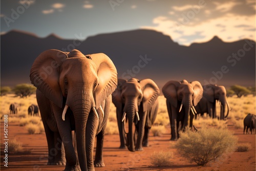 Elephant in Africa, generative AI