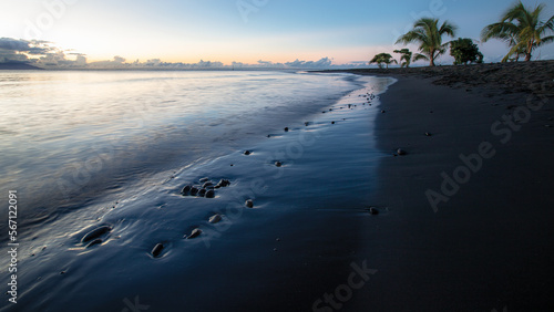 Matavai Bay at Pointe Venus, Tahiti, at sunset
