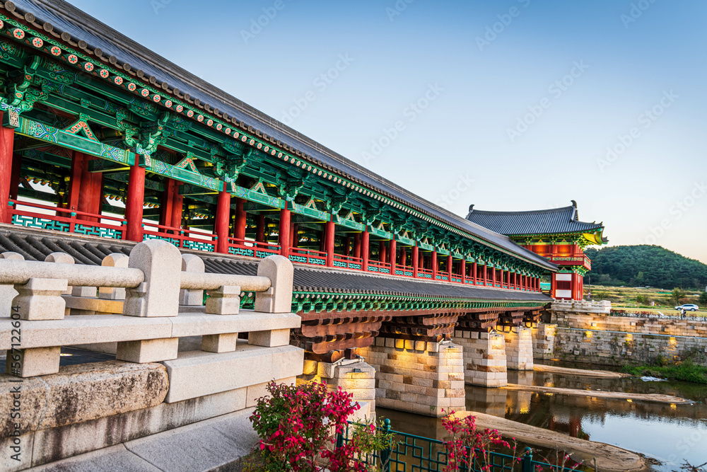 Woljeong Bridge à Gyeongju en Corée du Sub