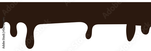 Chocolate drops background. Vector illustration.