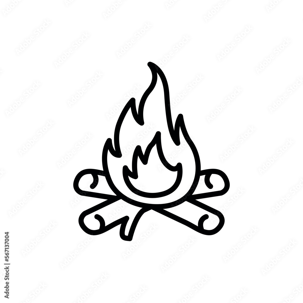 camp Fire. editable vector. chart icon.
camp Fire. editable vector. chart icon.