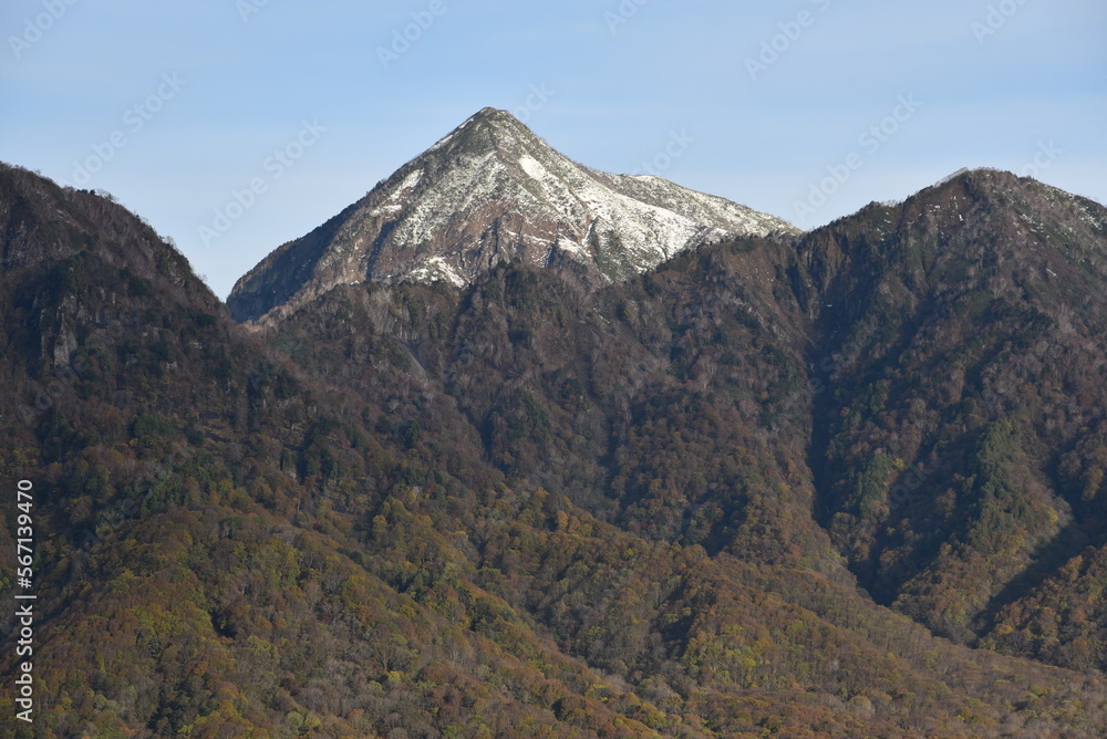 初冬の高妻山（Mt.Takatsuma in early winter)
Nikon D750     AF-S NIKKOR 24-120mm f/4G ED VR