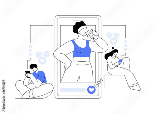 Impression management abstract concept vector illustration.