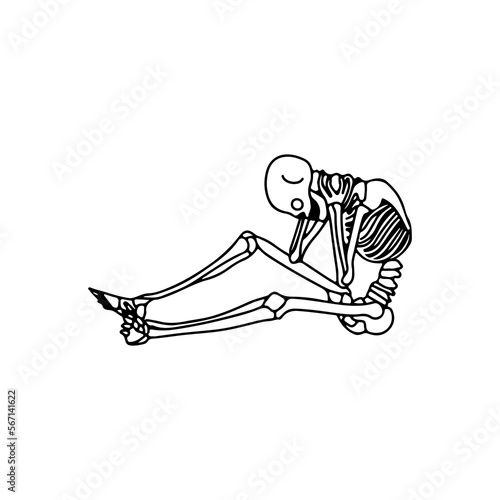 human bones concept vector illustration