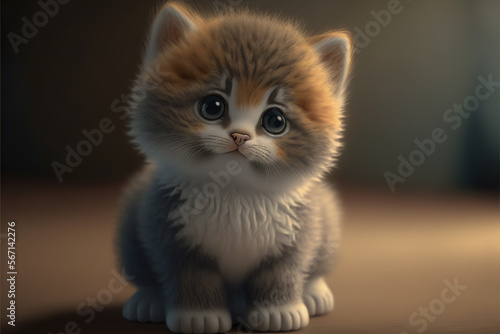 Cute animals - Pure just pure cutness series - Cute animals background wallpaper created with Generative AI technology photo