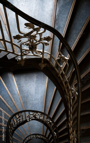 Staircase in an old tenement house.