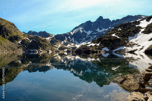 Estany de Juclà, it is a lake in Vall d'Incles in Andorra photo