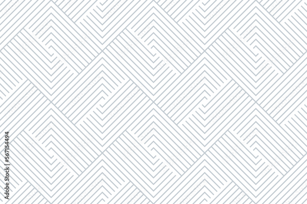 Abstract geometric pattern with stripes, lines. Seamless vector background. White and gray ornament. Simple lattice graphic design. Abstract geometric pattern with stripes, lines. Seamless vector background. White and gray ornament. Simple lattice graphic design.
