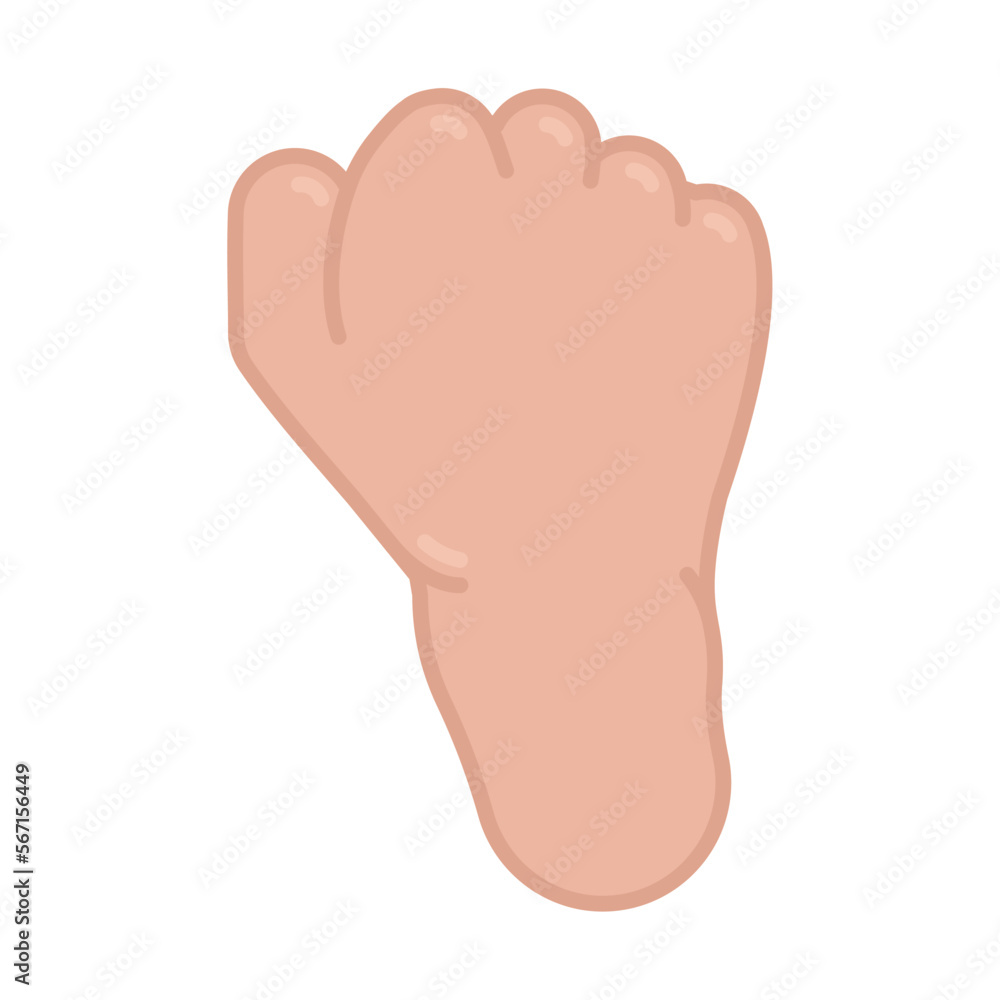 Fototapeta premium Isolated colored hand gesture icon Vector illustration