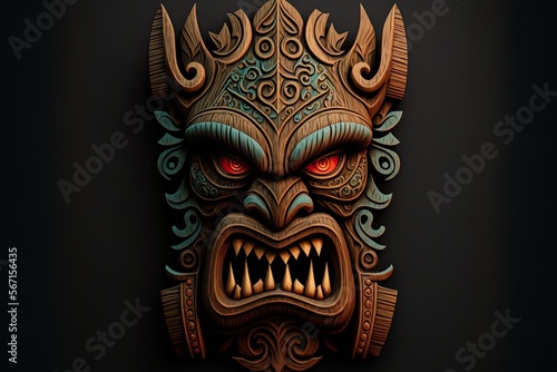 Color Tiki Mask