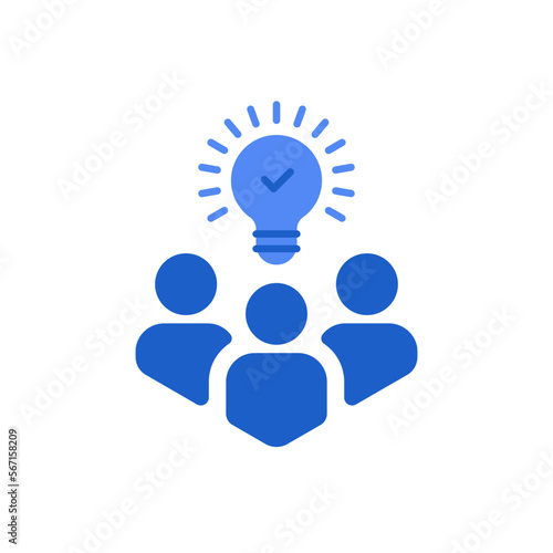 leadership innovation or expert insight icon