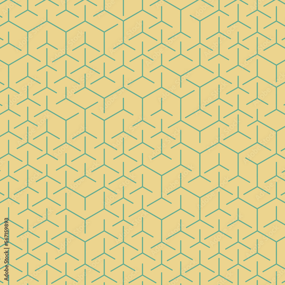 Hexagonal Maze pattern abstract illustration Hexagonal Maze pattern abstract illustration