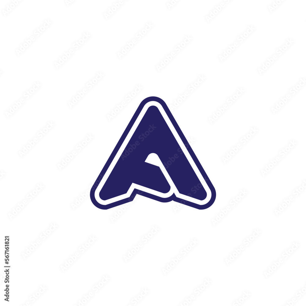 vector illustration of letter A for icon, symbol or logo. logo initials letter A vector illustration of letter A for icon, symbol or logo. logo initials letter A