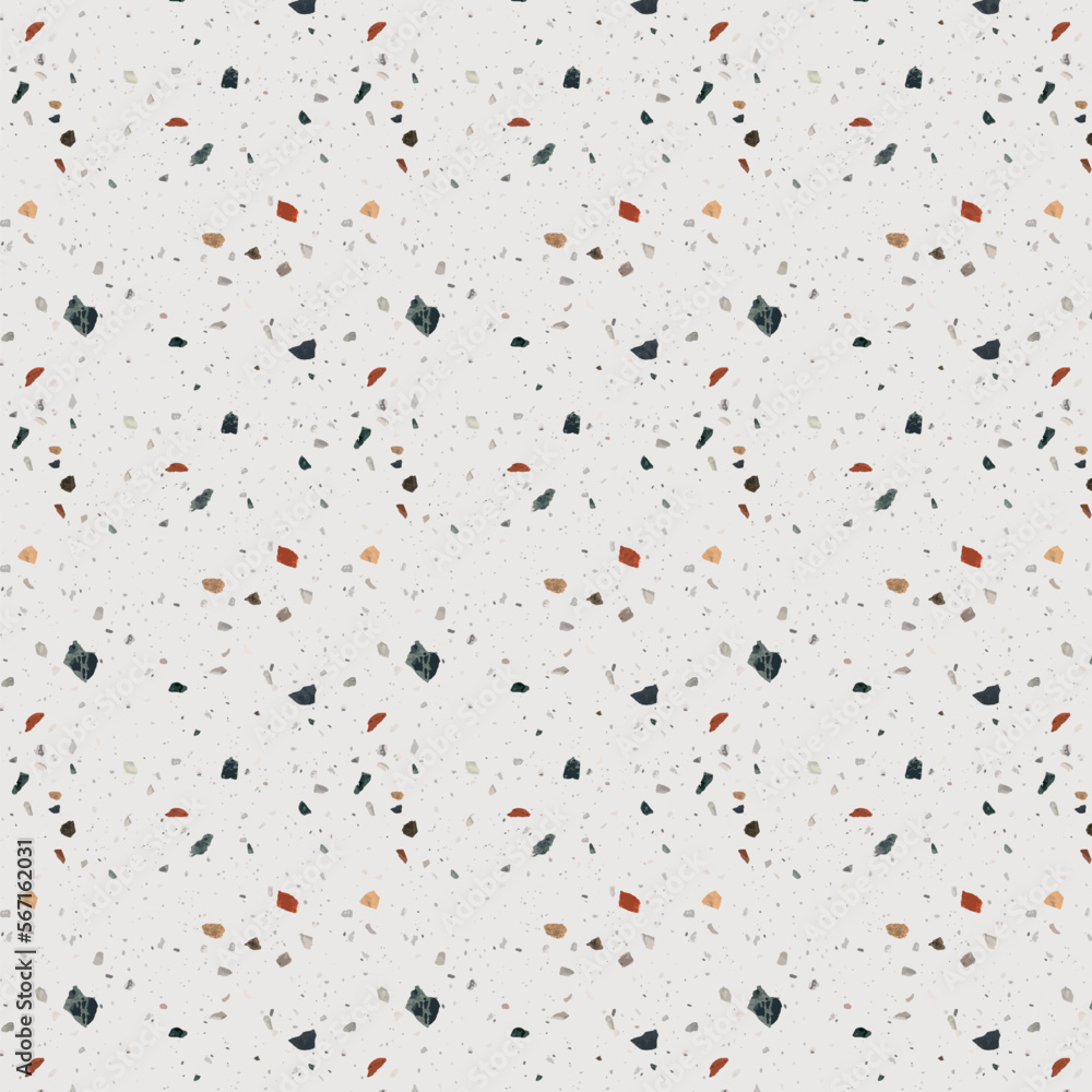 Fototapeta premium Terrazzo vector pattern