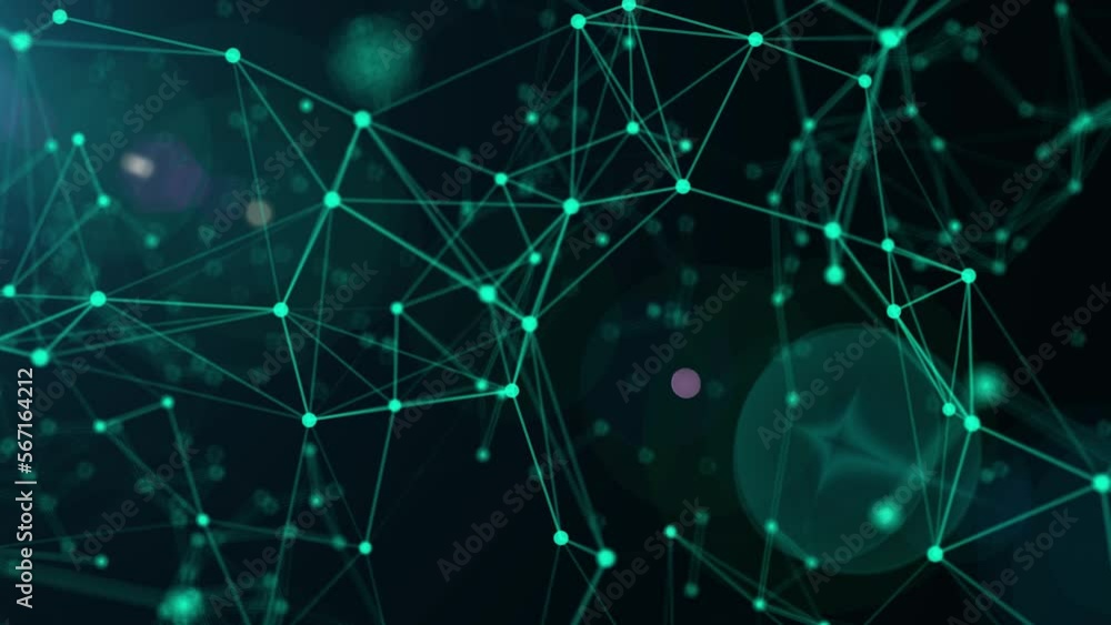 Chemistry atomic structure background nicely moving particles background dot particles connected with lines moving background 60fps 4k 