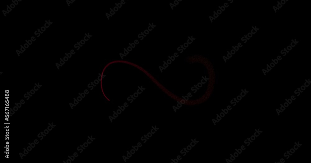 Animation of an infinity sign with the word Love. Infinity symbol light in motion on a dark background. Animation of an infinity sign with the word Love. Infinity symbol light in motion on a dark background.