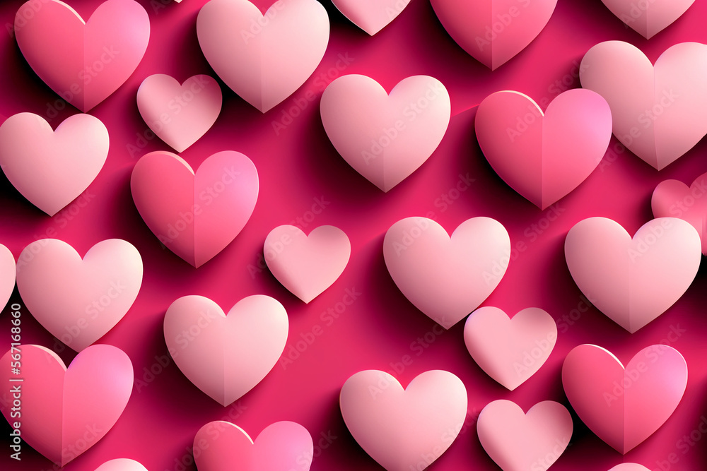 Candy Hearts on Red Background, Valentine's Day or Wedding Candy Hearts on Red Background, Valentine's Day or Wedding