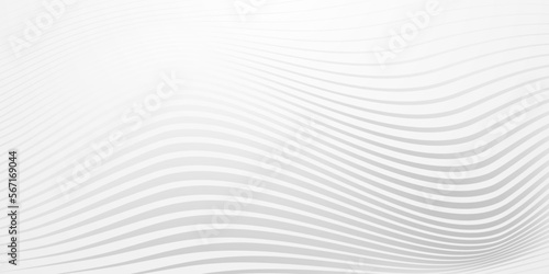 Abstract background of wavy lines in gray colors