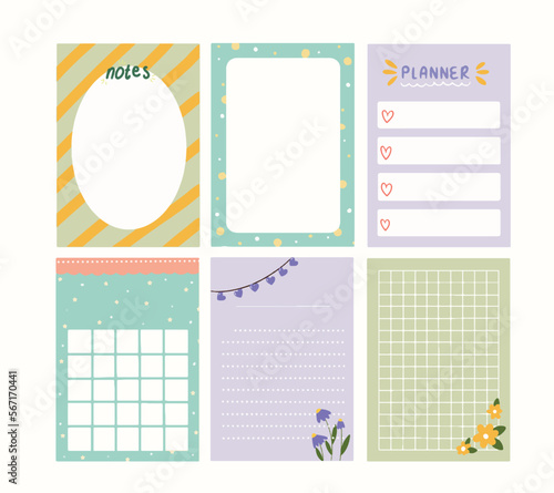 Printable and Digital Colorful Set for Planner