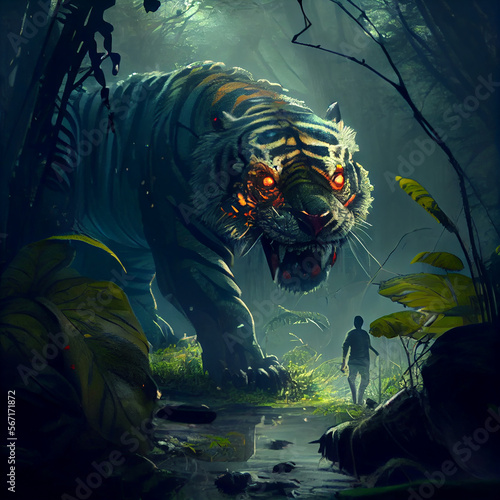Eldritch horror tiger monster