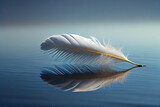 Feather on the ocean. generative AI