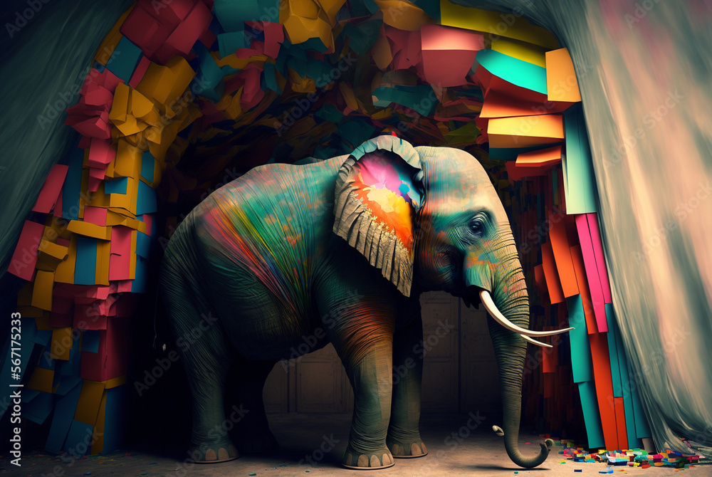 Fototapeta premium Exotic Illustrations, Generative AI