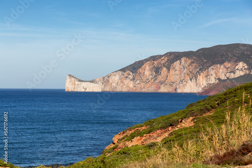 Rocky Cliffs on the Sea Coast. Sardinia, Italy. Nature Background © edb3_16