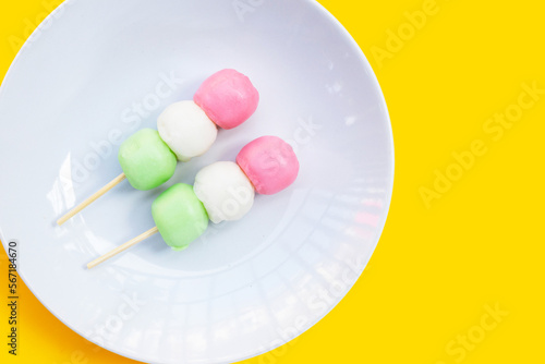 Japanese dessert  Dango on stick