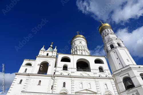 Moscow Kremlin architecture, popular landmark.