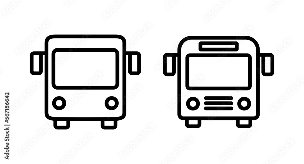 Bus icon vector illustration. bus sign and symbol. transport symbol Bus icon vector illustration. bus sign and symbol. transport symbol