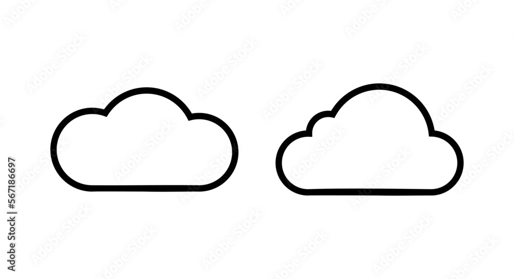 Cloud icon vector illustration. cloud sign and symbol Cloud icon vector illustration. cloud sign and symbol