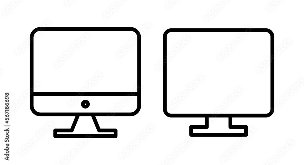 Computer icon vector illustration. computer monitor sign and symbol Computer icon vector illustration. computer monitor sign and symbol